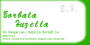 borbala huzella business card